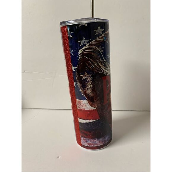We the People want Trump back Handmade 20 oz Stainless Steel Tumbler - Picture 4 of 8